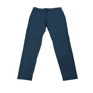 Projek Raw Mens Bungee Flex Classic Fit Pants Sz 31 Petrol Blue Stretch EasyCare